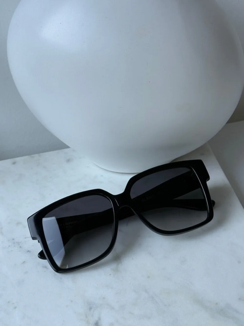 Saint Laurent Black  Sunglasses -56mm Square Sunglasses - Authentic